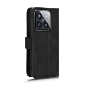 Xiaomi 14 Θήκη Βιβλίο Μαύρο Skin Feel Magnetic Flip Phone Case Black