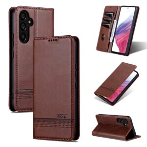 Samsung Galaxy A35 5G Θήκη Βιβλίο Καφέ AZNS Magnetic Calf Texture Flip Phone Case Brown