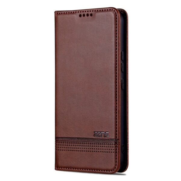Samsung Galaxy A35 5G Θήκη Βιβλίο Καφέ AZNS Magnetic Calf Texture Flip Phone Case Brown