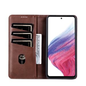 Samsung Galaxy A35 5G Θήκη Βιβλίο Καφέ AZNS Magnetic Calf Texture Flip Phone Case Brown