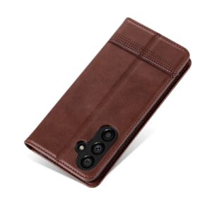 Samsung Galaxy A35 5G Θήκη Βιβλίο Καφέ AZNS Magnetic Calf Texture Flip Phone Case Brown