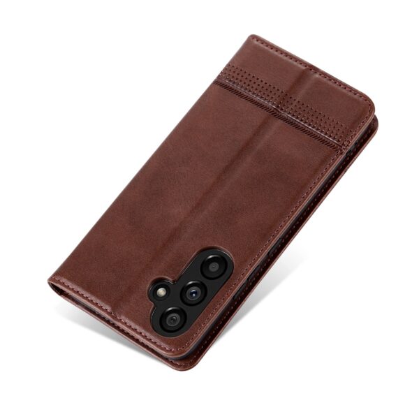 Samsung Galaxy A35 5G Θήκη Βιβλίο Καφέ AZNS Magnetic Calf Texture Flip Phone Case Brown