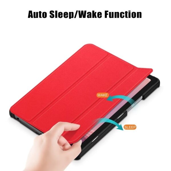 Lenovo Tab M9 9" Θήκη Κόκκινη Χρυσό 3-folding Smart Tablet Case Red