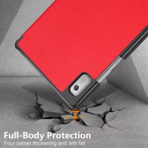Lenovo Tab M9 9" Θήκη Κόκκινη Χρυσό 3-folding Smart Tablet Case Red
