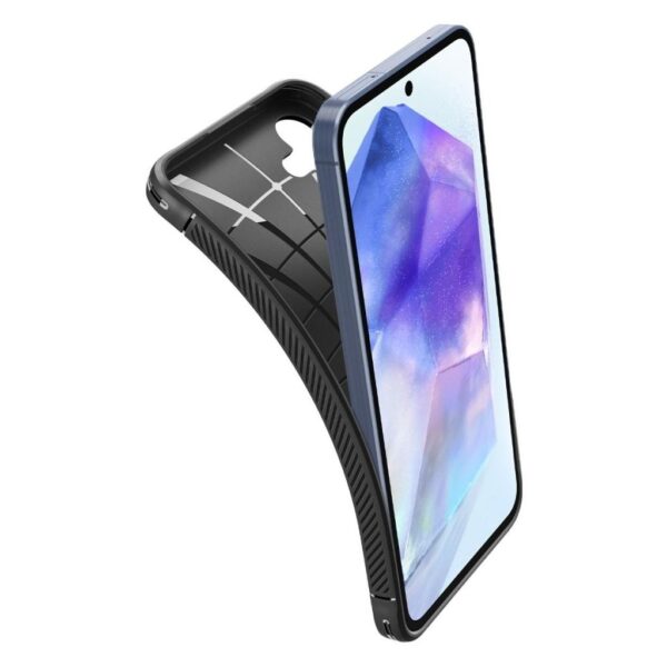 Samsung Galaxy A55 5G Θήκη Μαύρη Spigen Rugged Armor Back Cover Matte Black ACS07500