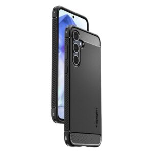 Samsung Galaxy A55 5G Θήκη Μαύρη Spigen Rugged Armor Back Cover Matte Black ACS07500