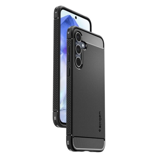 Samsung Galaxy A55 5G Θήκη Μαύρη Spigen Rugged Armor Back Cover Matte Black ACS07500