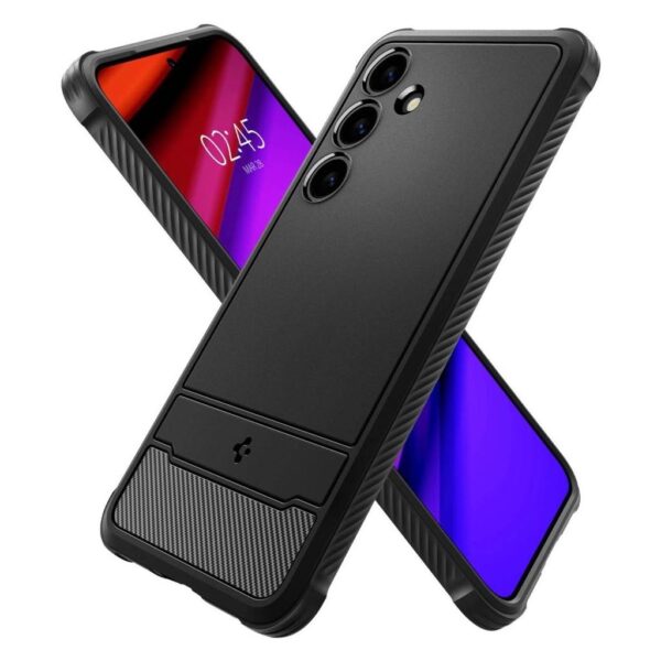 Samsung Galaxy S24 5G Θήκη Μαύρη Spigen Rugged Armor Back Cover Matte Black ACS07346