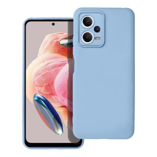 Xiaomi Redmi Note 12 5G Θήκη Σιλικόνης Γαλάζιο Soft Touch Silicone Rubber Soft Light Blue
