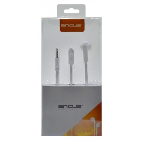 Ancus Zeno Mono Earbuds Handsfree Μονό με Βύσμα 3.5mm Λευκό Ancus Zeno Mono Earbuds Handsfree Μονό με Βύσμα 3.5mm Λευκό