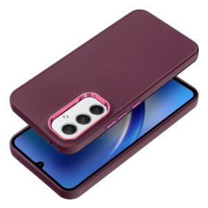 Samsung Galaxy A55 5G Θήκη Σλικόνης Μωβ TPU Silicone Case with Camera Frame Purple