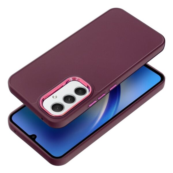Samsung Galaxy A55 5G Θήκη Σλικόνης Μωβ TPU Silicone Case with Camera Frame Purple