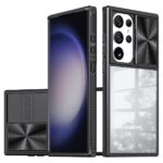 Samsung Galaxy S24 5G Θήκη Διάφανη Μαύρο Sliding Camshield Phone Case Black