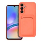 Samsung Galaxy A55 5G Θήκη Σιλικόνης Κοραλί Skin Feel Card Contrast Color Button TPU Phone Case Coral