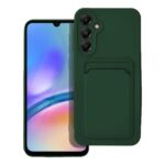 Samsung Galaxy A55 5G Θήκη Σιλικόνης Πράσινη Skin Feel Card Contrast Color Button TPU Phone Case Green