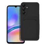 Samsung Galaxy A55 5G Θήκη Σιλικόνης Μαύρη Skin Feel Card Contrast Color Button TPU Phone Case Black