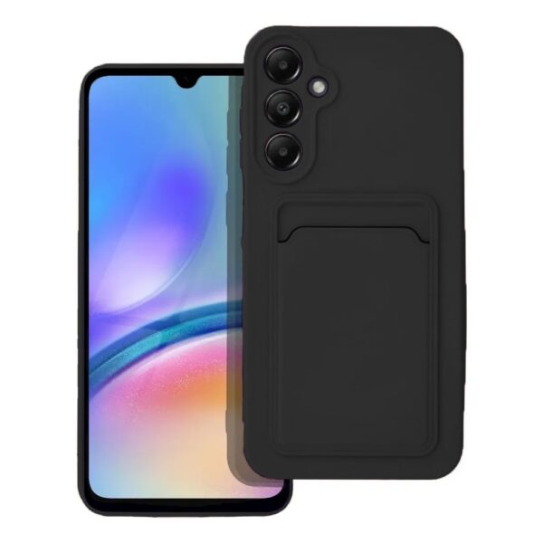 Samsung Galaxy A55 5G Θήκη Σιλικόνης Μαύρη Skin Feel Card Contrast Color Button TPU Phone Case Black
