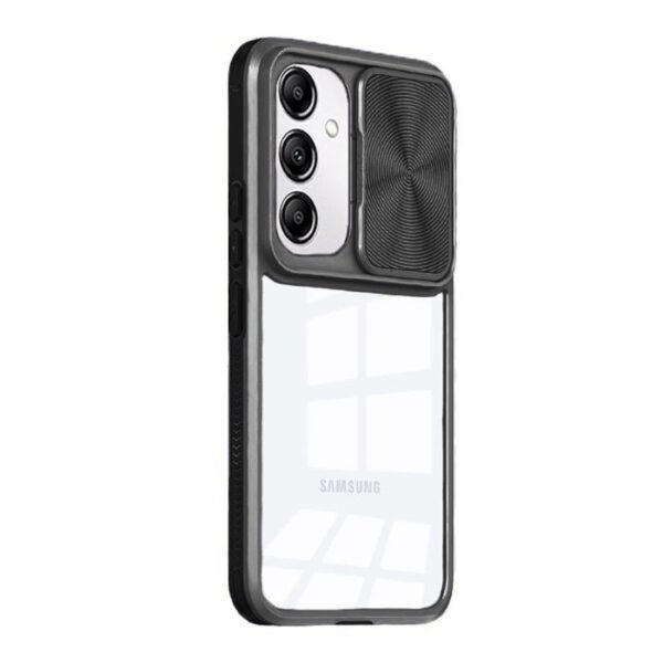 Samsung Galaxy A35 5G Θήκη Διάφανη Μαύρο Sliding Camshield Phone Case Black Samsung Galaxy A35 5G Θήκη Διάφανη Μαύρο Sliding Camshield Phone Case Black