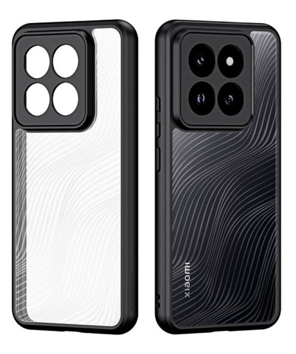 Dux Ducis Xiaomi 14 Pro Aimo Θήκη με Πλαίσιο Σιλικόνης Διάφανη - Black Dux Ducis Xiaomi 14 Pro Aimo Θήκη με Πλαίσιο Σιλικόνης Διάφανη - Black