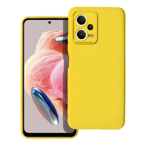 Forcell Xiaomi Redmi Note 12 5G Soft Touch Θήκη Σιλικόνης - Yellow