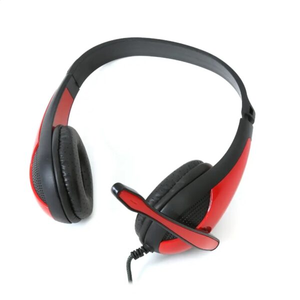Freestyle Hi-Fi Stereo Headset Με Μικρόφωνο Και Αντάπτορας 2-1 FH4008 Red