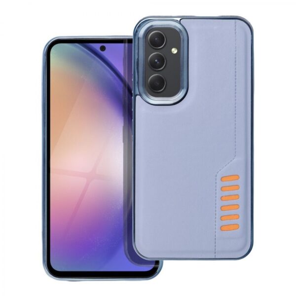 Samsung Galaxy A55 5G Θήκη Σιλικόνης Μπ΄λε Milano Silicone Case with Camera Frame Blue