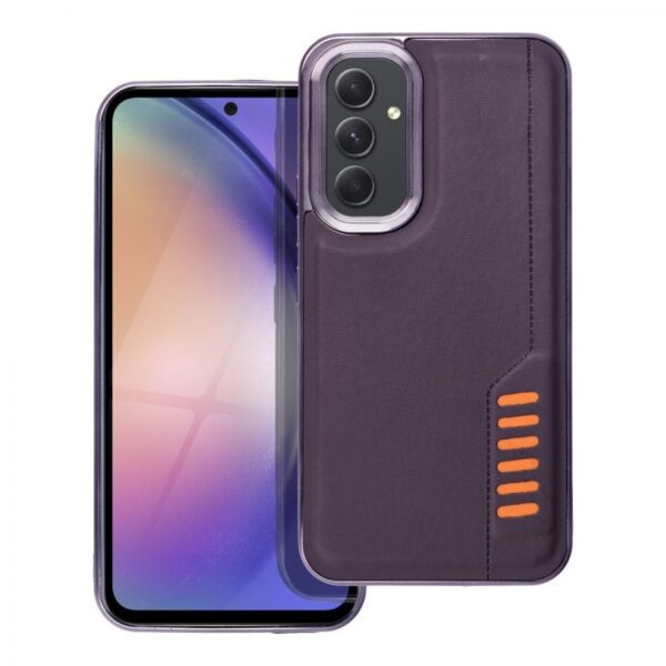 Samsung Galaxy A35 5G Θήκη Σιλικόνης Μωβ Σκούρο Milano Silicone Case with Camera Frame Dark Purple