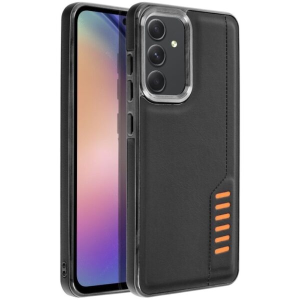 Samsung Galaxy A35 5G Θήκη Σιλικόνης Μαύρη Milano Silicone Case with Camera Frame Black