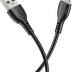 Borofone BX51 Triumph USB 2.0 Cable USB-C male - USB-A male Μαύρο 1m (43930)