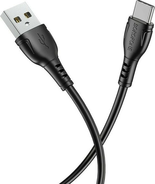 Borofone BX51 Triumph USB 2.0 Cable USB-C male - USB-A male Μαύρο 1m (43930) Borofone BX51 Triumph USB 2.0 Cable USB-C male - USB-A male Μαύρο 1m (43930)