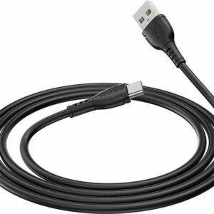 Borofone BX51 Triumph USB 2.0 Cable USB-C male - USB-A male Μαύρο 1m (43930)