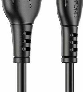 Borofone BX51 Triumph USB 2.0 Cable USB-C male - USB-A male Μαύρο 1m (43930)