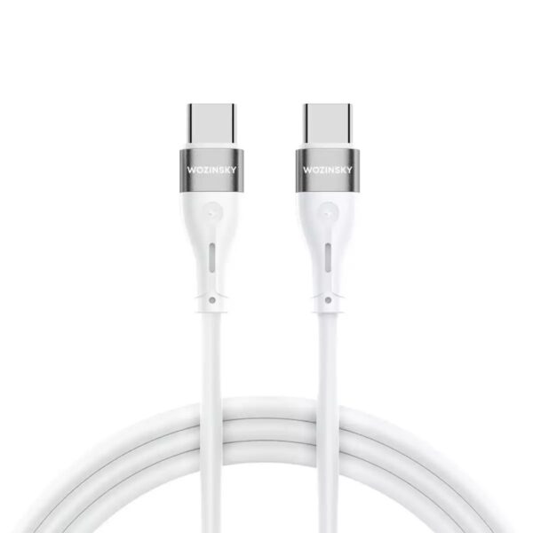 Wozinsky USB 2.0 Cable USB-C male - USB-C 65W Λευκό 2m (WSTCC2) Wozinsky USB 2.0 Cable USB-C male - USB-C 65W Λευκό 2m (WSTCC2)