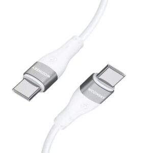 Wozinsky USB 2.0 Cable USB-C male - USB-C 65W Λευκό 2m (WSTCC2)