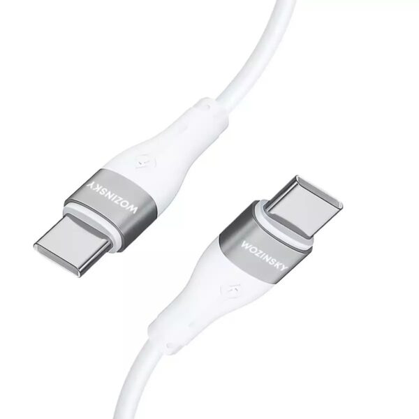 Wozinsky USB 2.0 Cable USB-C male - USB-C 65W Λευκό 2m (WSTCC2)