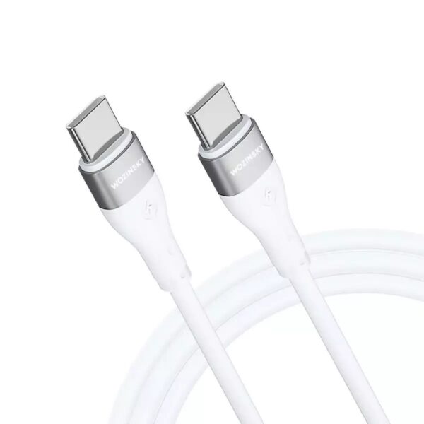 Wozinsky USB 2.0 Cable USB-C male - USB-C 65W Λευκό 2m (WSTCC2)