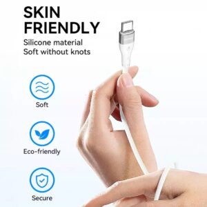 Wozinsky USB 2.0 Cable USB-C male - USB-C 65W Λευκό 2m (WSTCC2)