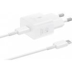 Samsung Φορτιστής και Καλώδιο USB-C 25W Λευκός (EP-T2510XWE)