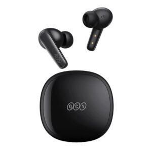 QCY T13 Bluetooth Handsfree Ακουστικά με Αντοχή στον Ιδρώτα και Θήκη Φόρτισης Μαύρο
