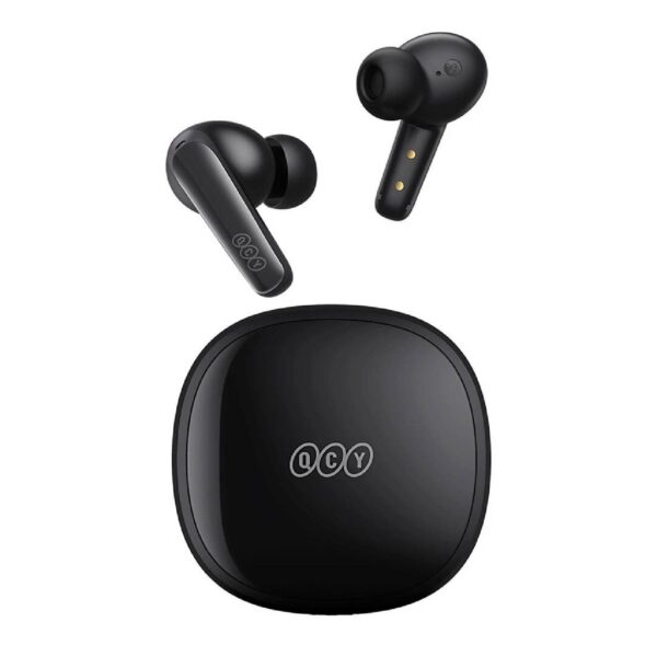 QCY T13 Bluetooth Handsfree Ακουστικά με Αντοχή στον Ιδρώτα και Θήκη Φόρτισης Μαύρο