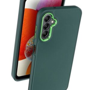 Forcell Samsung Galaxy A14 4G / A14 5G Camera Frame Θήκη Σιλικόνης - Green