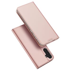 Samsung Galaxy S24 5G Θήκη Βιβλίο Ροζ Χρυσό Dux Ducis Skin Pro Series Book Cover Rose Gold