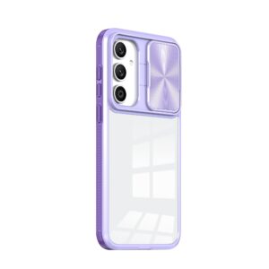 Samsung Galaxy A55 5G Θήκη Διάφανη Μωβ Sliding Camshield Phone Case Purple