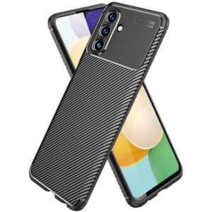Samsung Galaxy A13 5G / A04s Θήκη Σιλικόνης Μαύρη Brushed Texture Carbon Premium Fiber TPU Phone Case Black