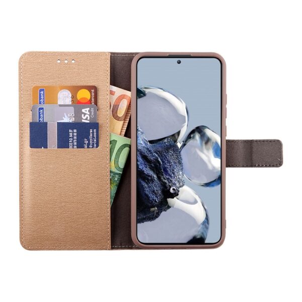 Xiaomi 12 / 12X Θήκη Βιβλίο Χρυσό Volte-Tel Allure Magnet Book Stand Clip Gold