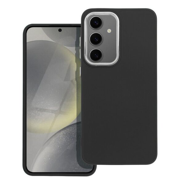 Samsung Galaxy S24 5G Θήκη Σιλικόνης Μαύρη TPU Silicone Case with Camera Frame Black