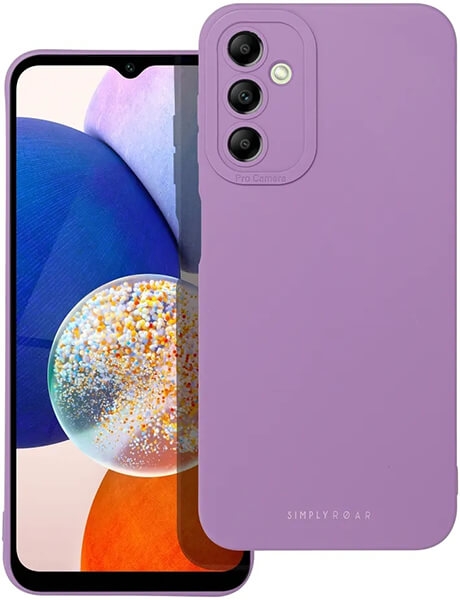 Samsung Galaxy A14 4G / A14 5G Θήκη Σιλικόνης Μωβ Roar Luna Case Purple
