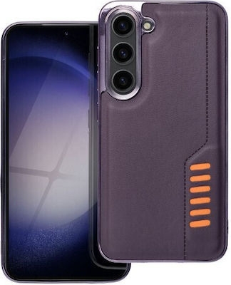 Samsung Galaxy S24 5G Θήκη Σιλικόνης Σκούρο Μωβ Milano Silicone Case with Camera Frame Dark Purple