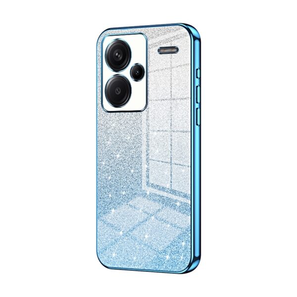 Xiaomi Redmi Note 13 Pro Plus 5G Θήκη Σιλικόνης Μπλε Gradient Glitter Powder Electroplated Phone Case Blue