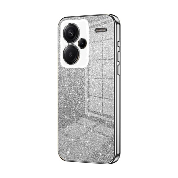 Xiaomi Redmi Note 13 Pro Plus 5G Θήκη Σιλικόνης Μαύρο Gradient Glitter Powder Electroplated Phone Case Black